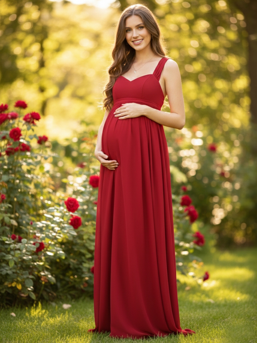 Chiffon Spaghetti Straps Evening Dresses