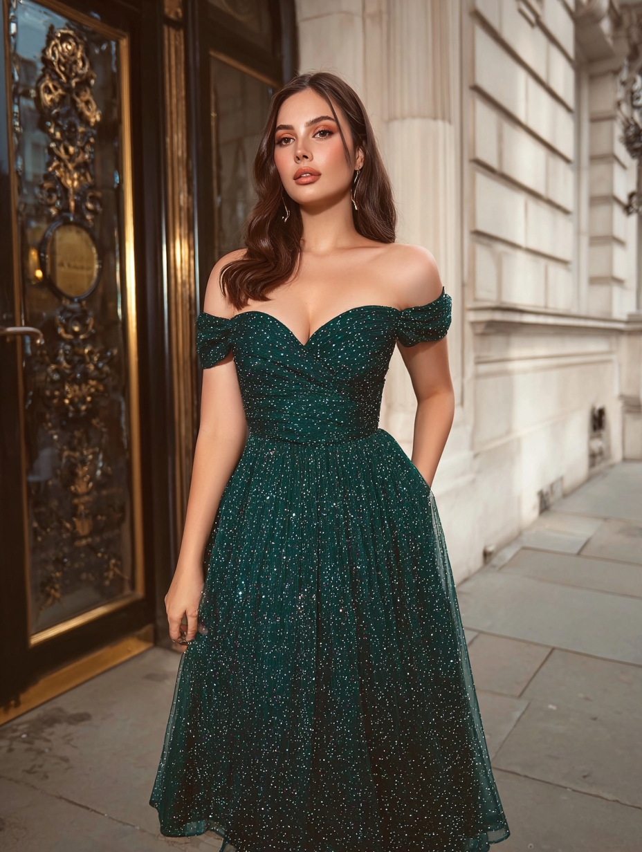 Tulle Off Shoulder Evening Dresses for Formal Party