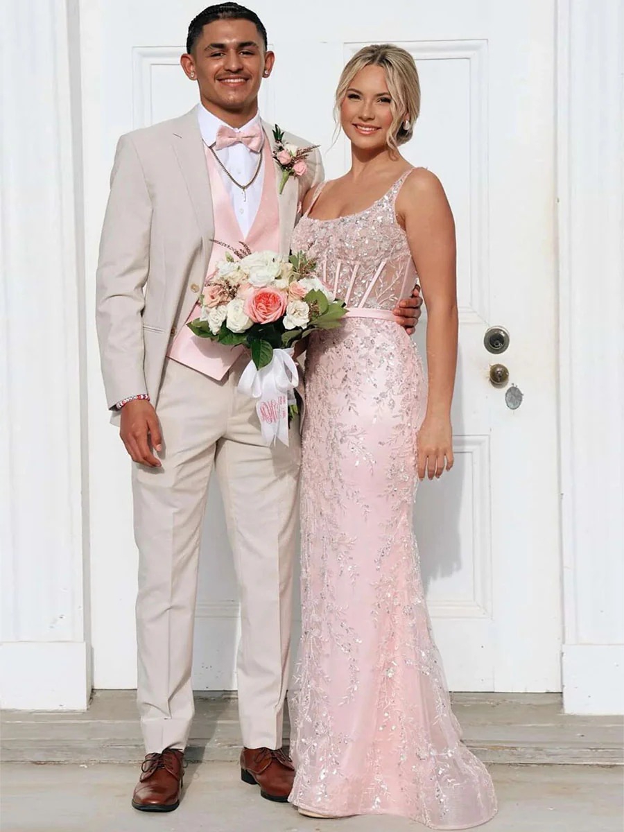 Bodycon Lace Embroideried Evening Party Gown