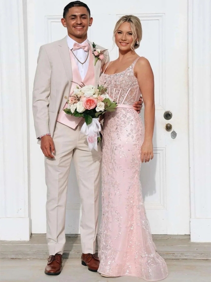 Bodycon Lace Embroideried Evening Party Gown