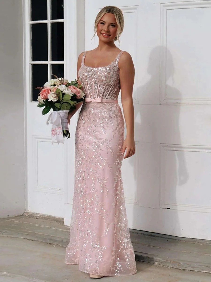 Bodycon Lace Embroideried Evening Party Gown