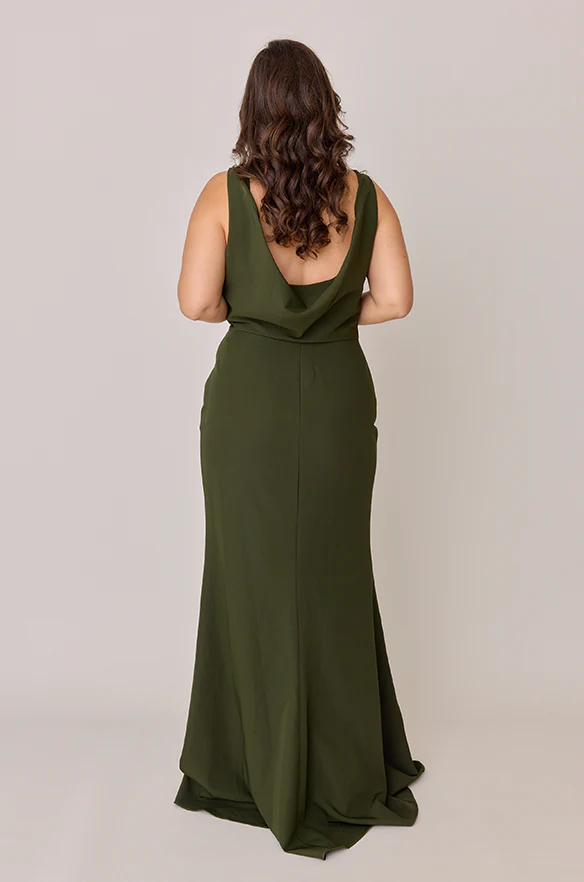 Chiffon V Neck Mermaid Plus Size Dresses