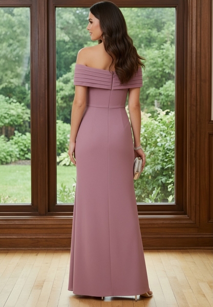 Chiffon Off Shoulder Mother of the Bride Dresses with Ruffles