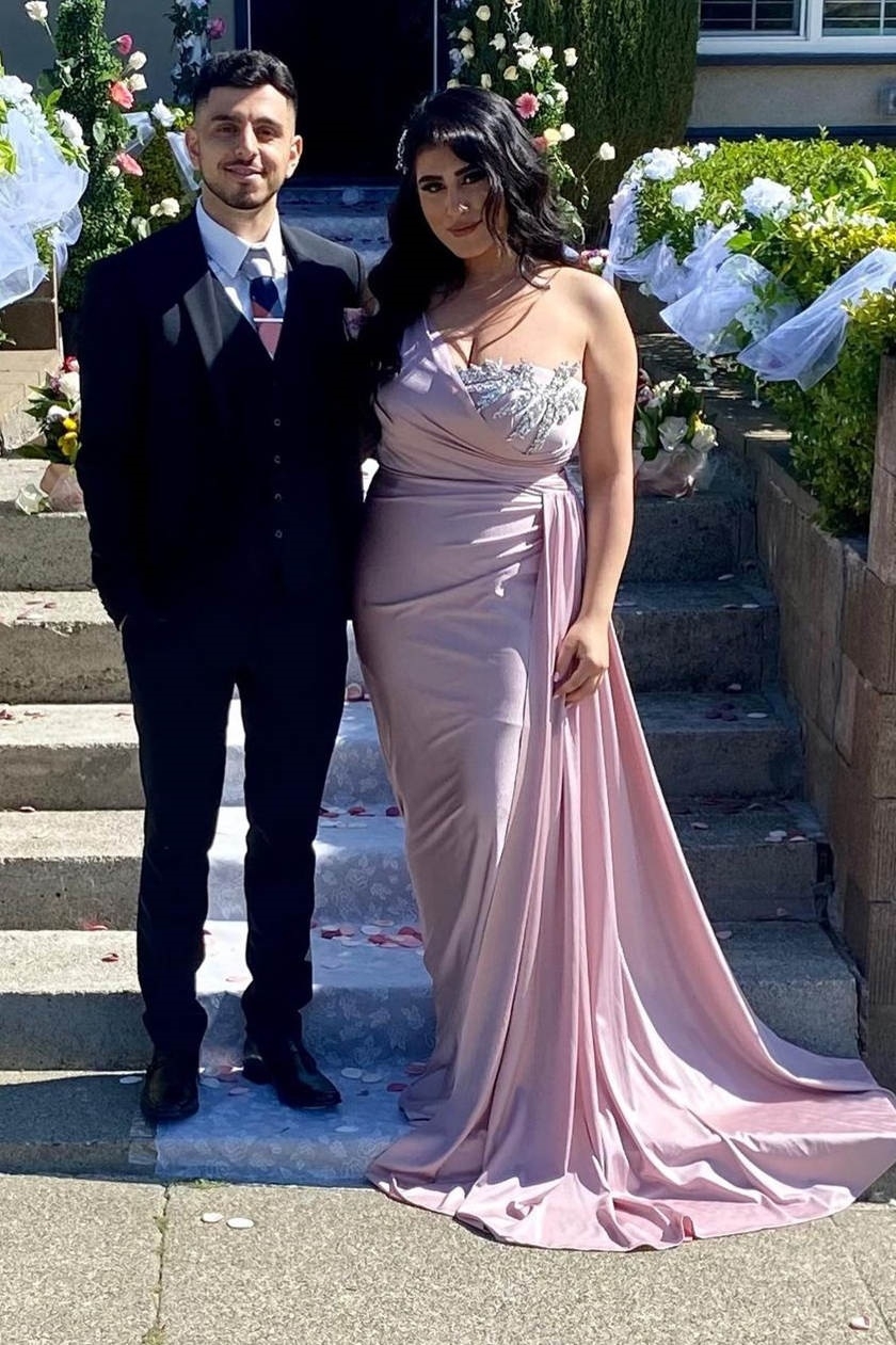 Satin One Shoulder Mermaid Bridesmaid Dresses