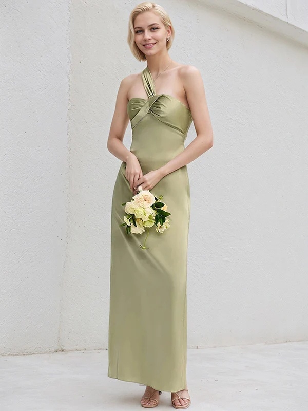 Satin One Shoulder Mermaid Bridesmaid Dresses