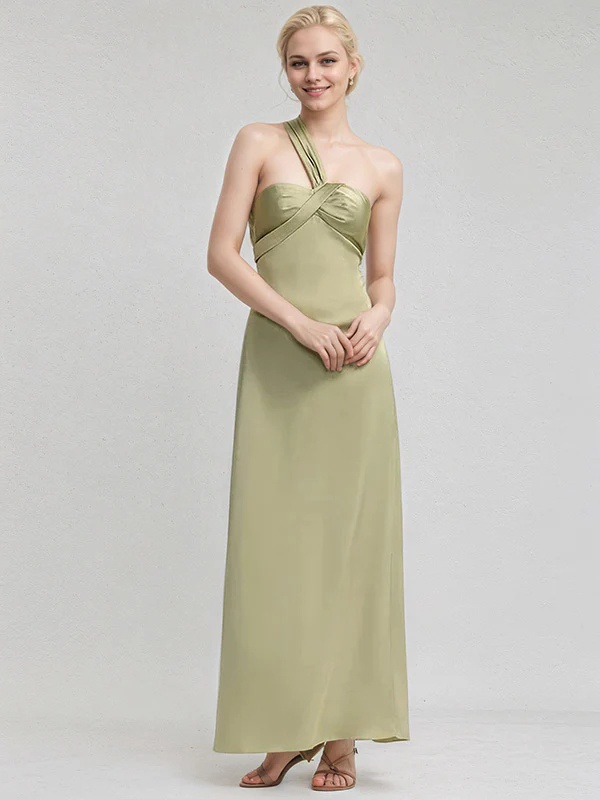 Satin One Shoulder Mermaid Bridesmaid Dresses