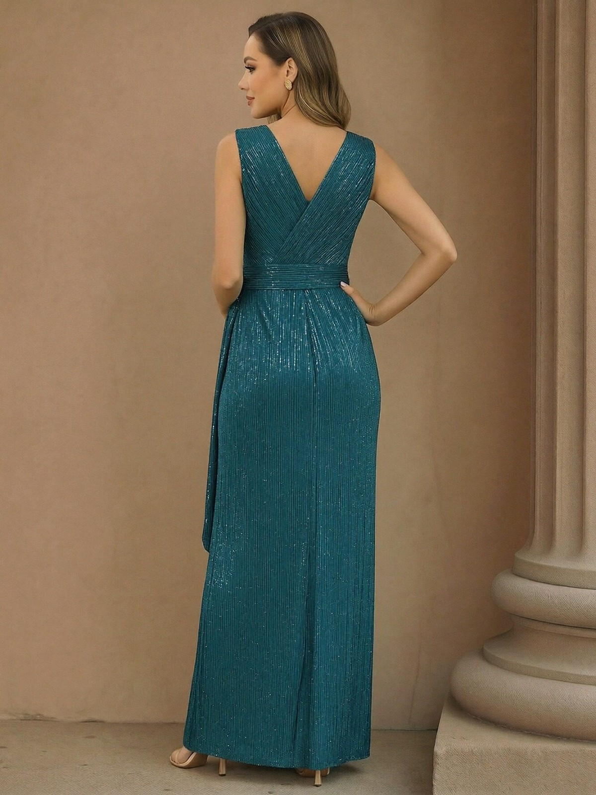 Tulle Scoop Neck Ruffles Mother of the Bride Dresses