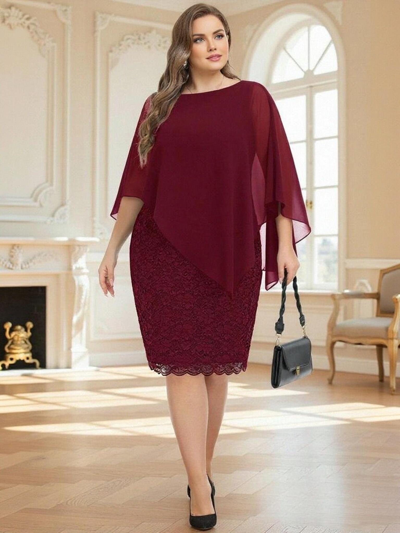 Scoop Neck Chiffon Applique Mother of the Bride Dresses