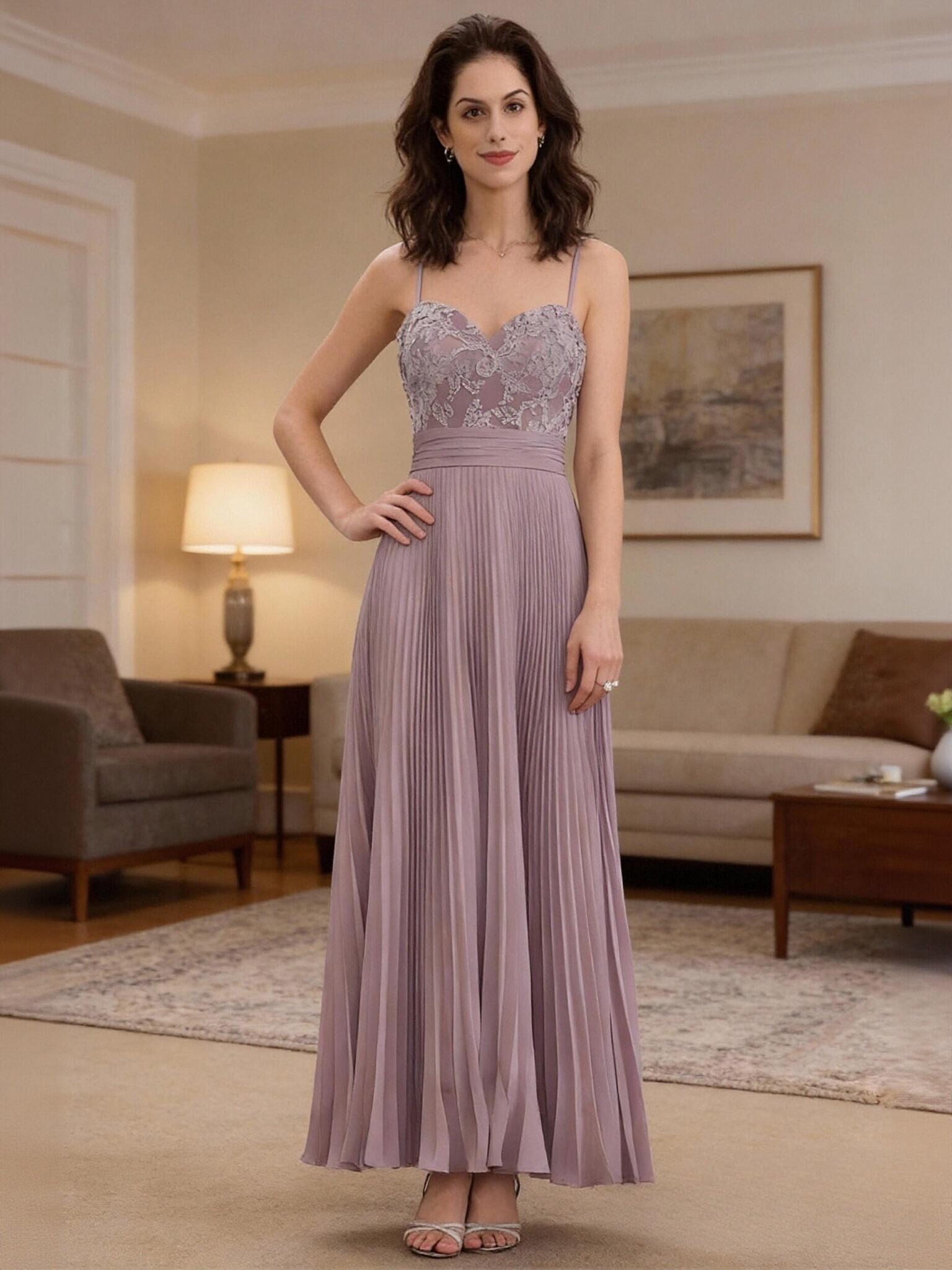 2 Pieces Chiffon Applique Mother of the Bride Dresses