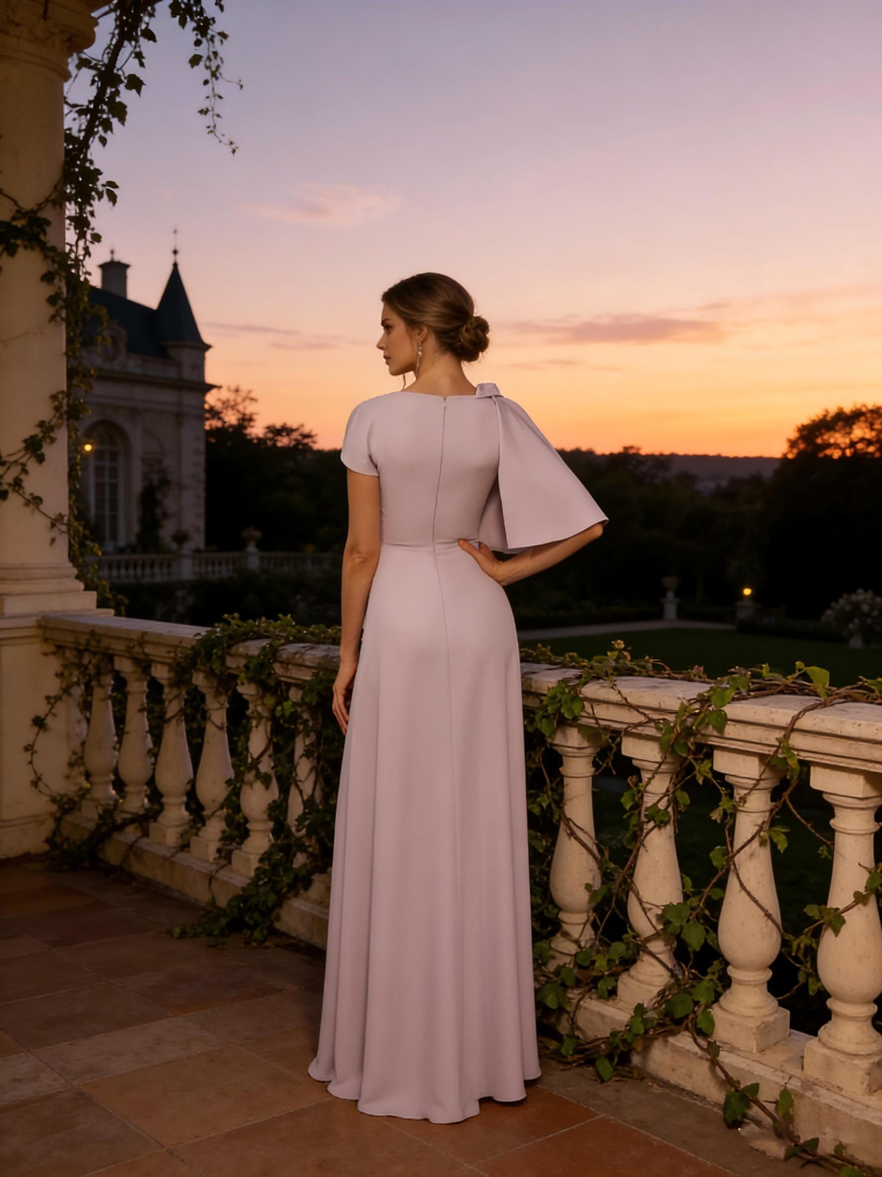 Scoop Neck Ruffles Mother of the Bride Dresses