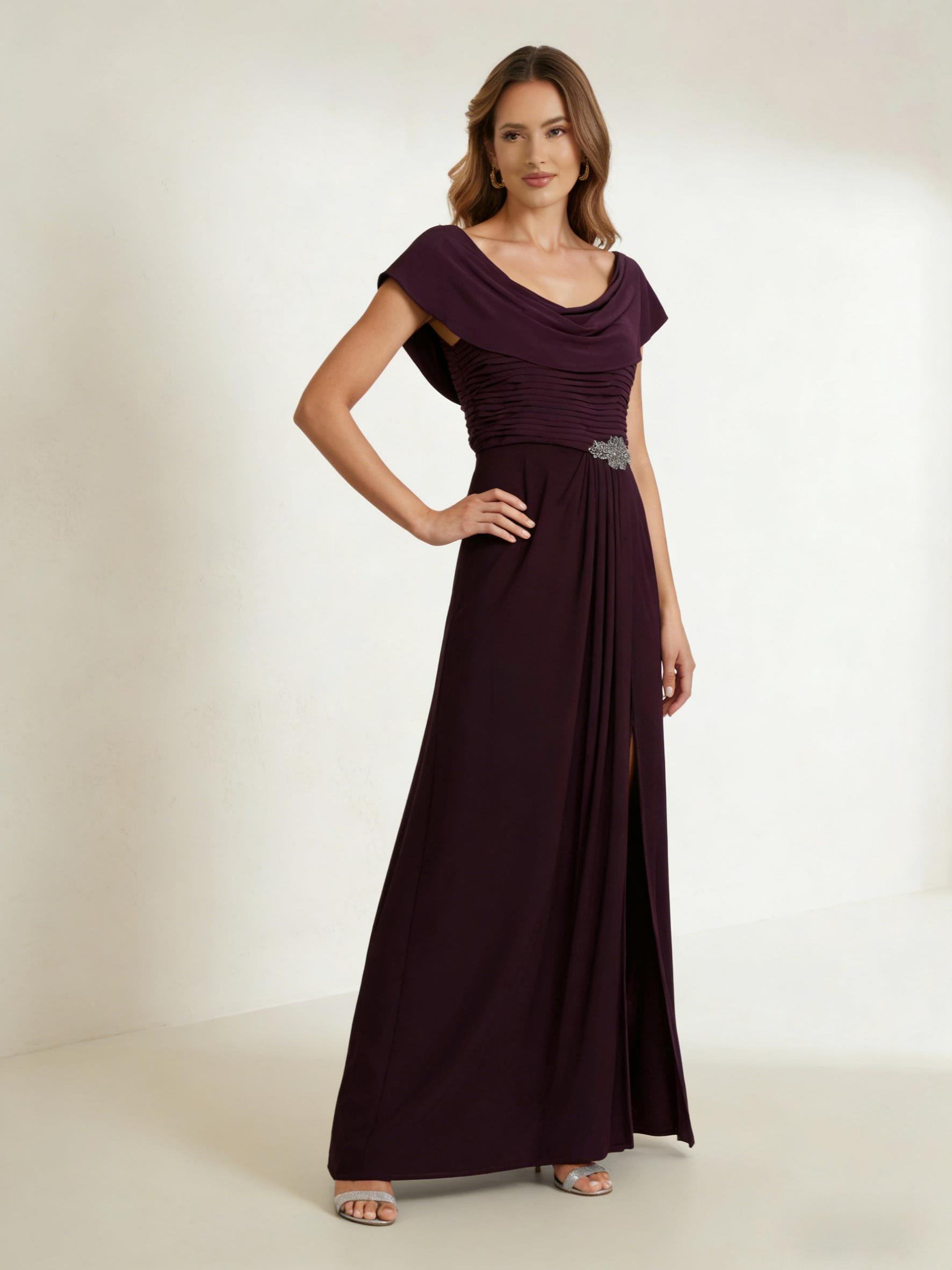 Scoop Neck Beading Chiffon Mother of the Bride Dresses