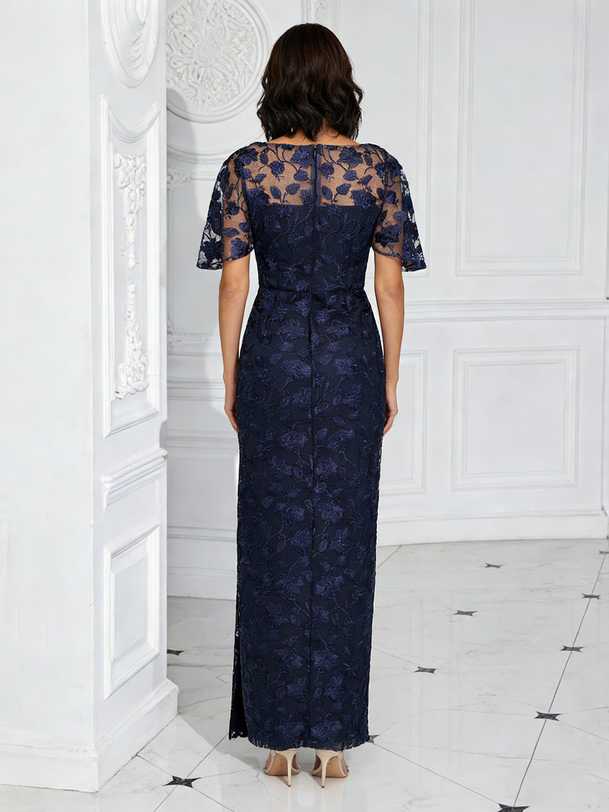 Scoop Neck Appliques Mother of the Bride Dresses