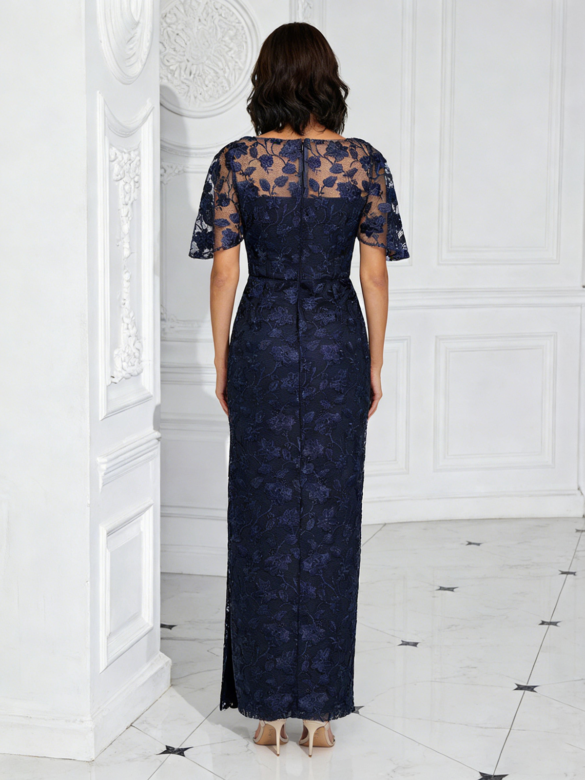 Scoop Neck Appliques Mother of the Bride Dresses