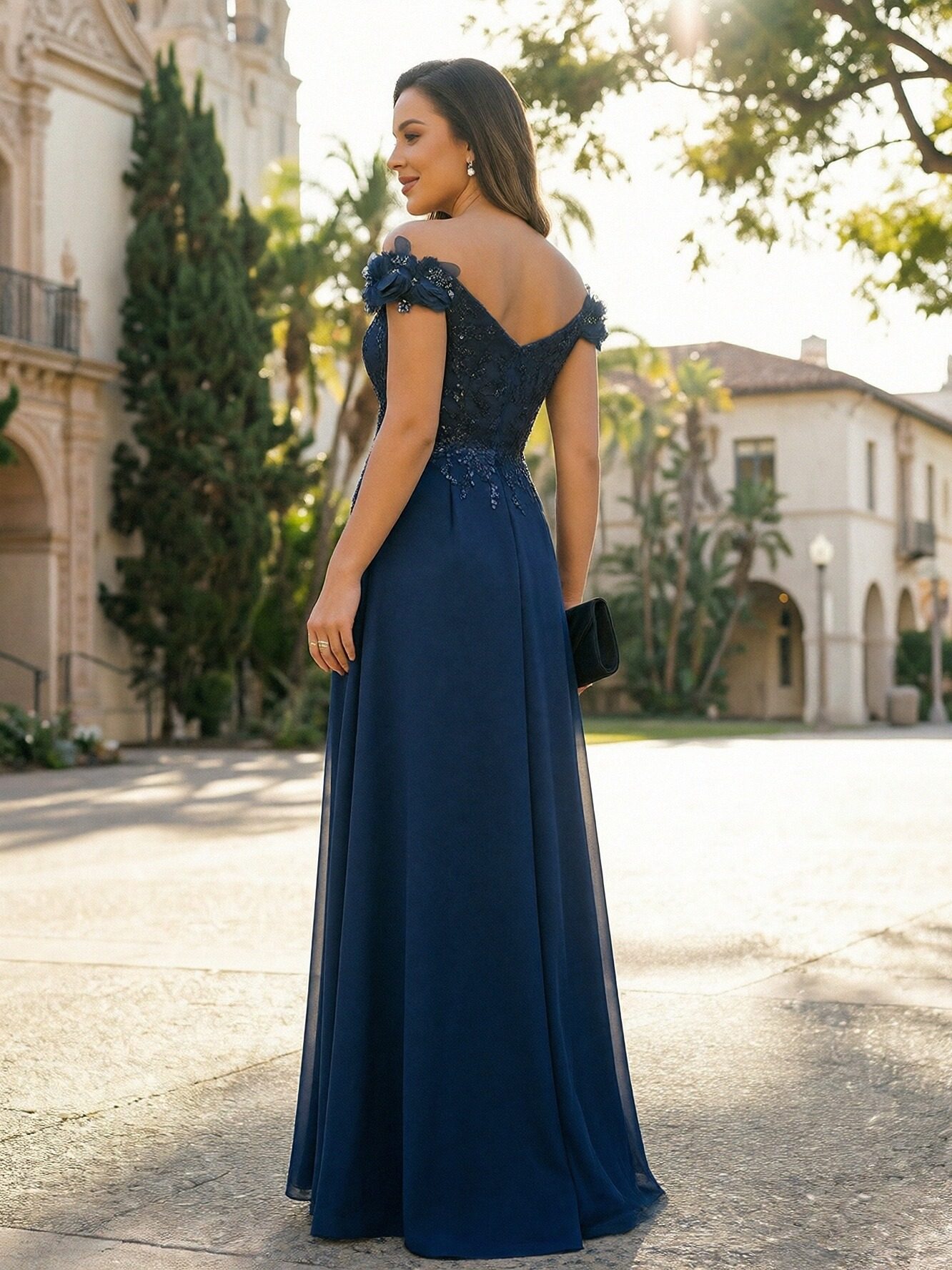 Appliques Off Shoulder A Line Mother of the Bride Dresses
