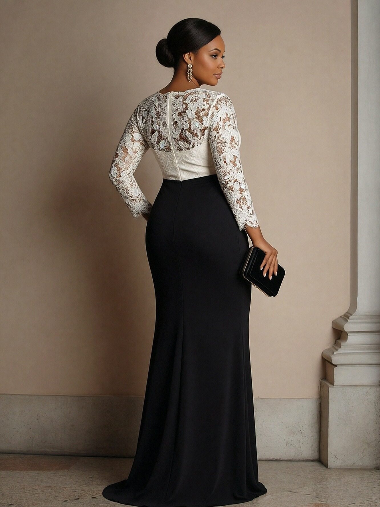 Long Sleeves Appliques Lace Mother of the Bride Dresses