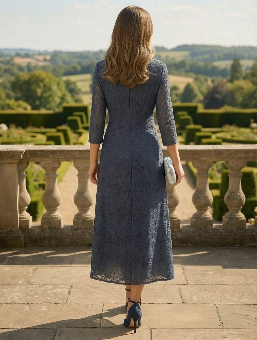 V Neck Appliques Chiffon Mother of the Bride Dresses