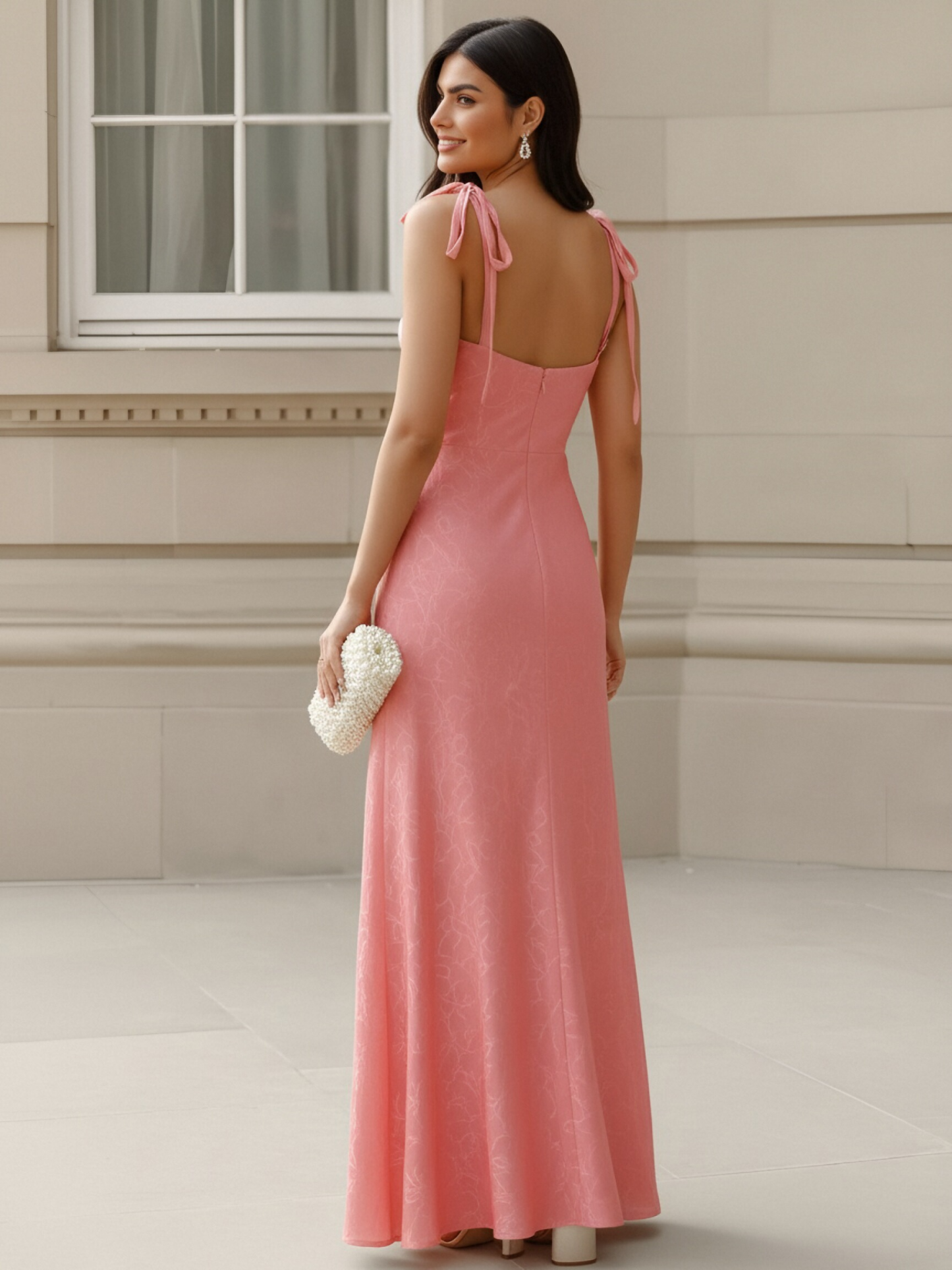 Spaghetti Straps Mermaid Chiffon Sleeveless Formal Dresses