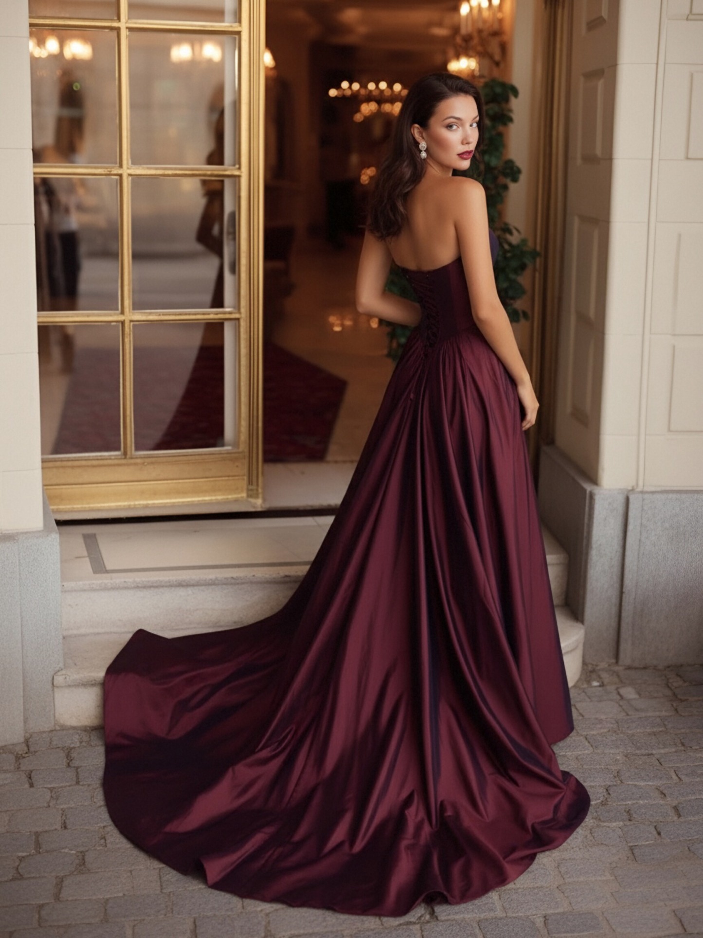 Sweetheart Satin A Line Sleeveless Pleats Formal Dresses