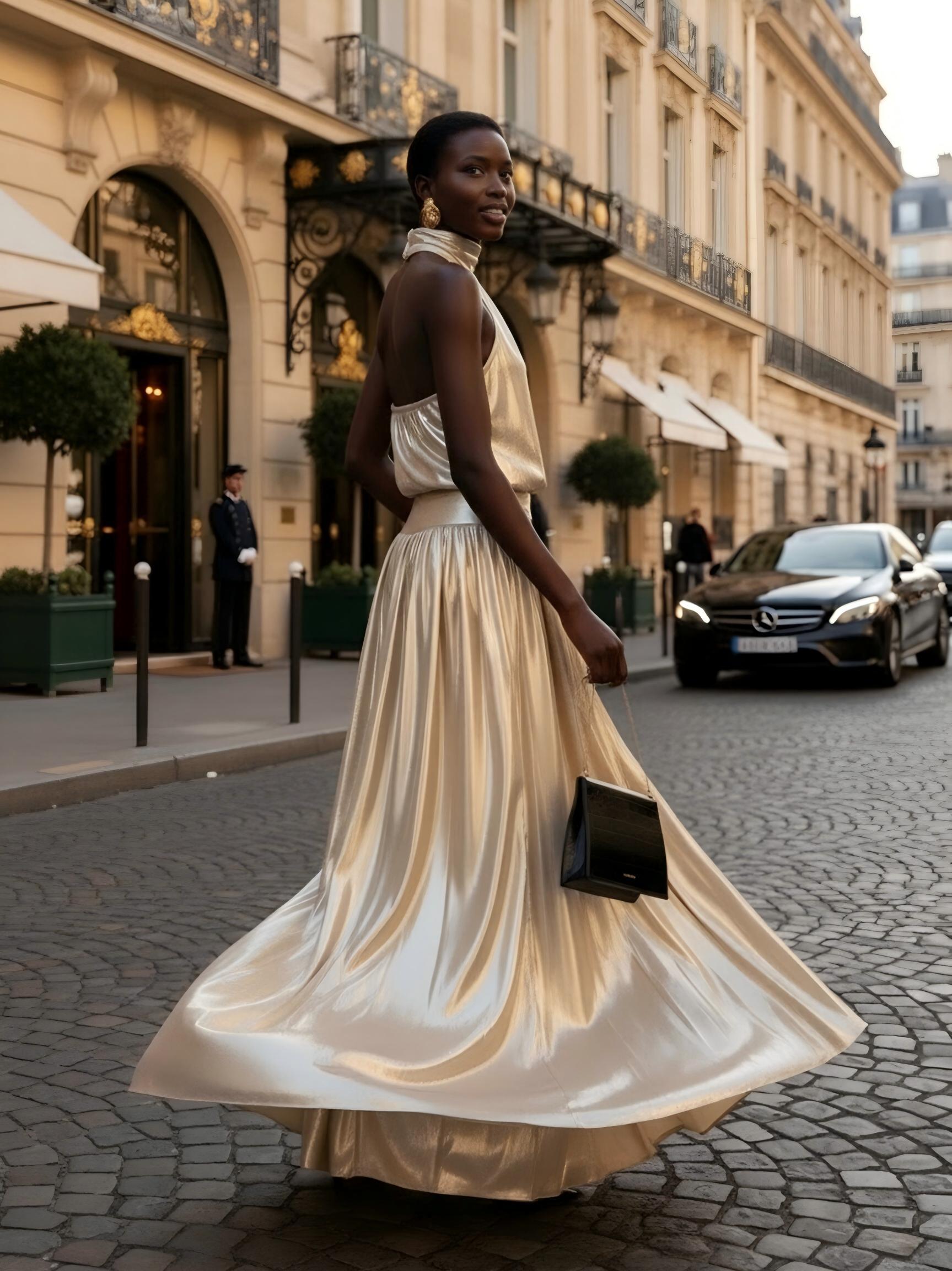 Halter Pleats Satin A Line Sleeveless Formal Dresses