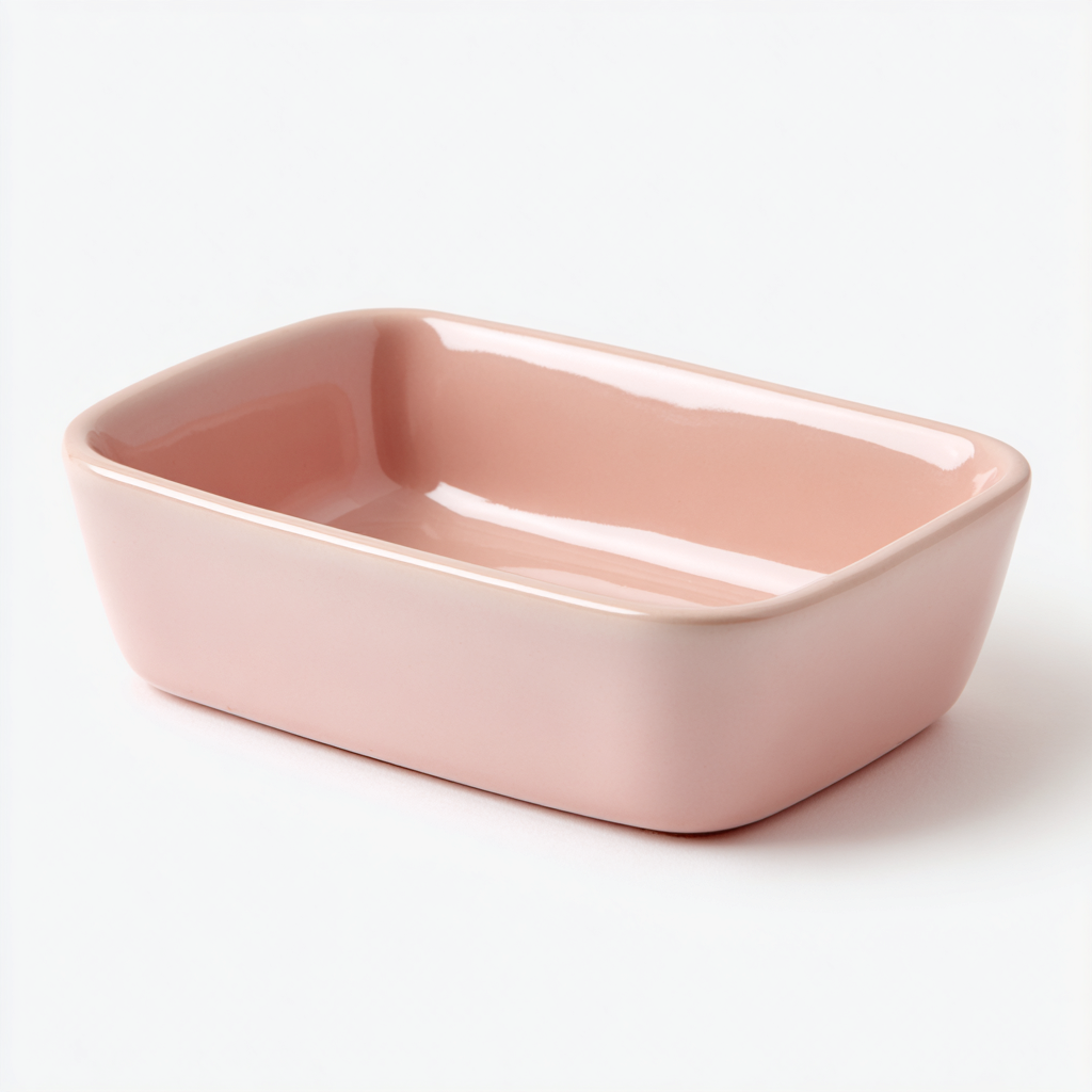 Lavabo - ceramica - 44x30x12 cm - rosa - design moderno-Shelterza