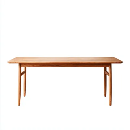 Tavolo da pranzo - legno massello - 180x85x75 cm - naturale - design scandinavo-Shelterza