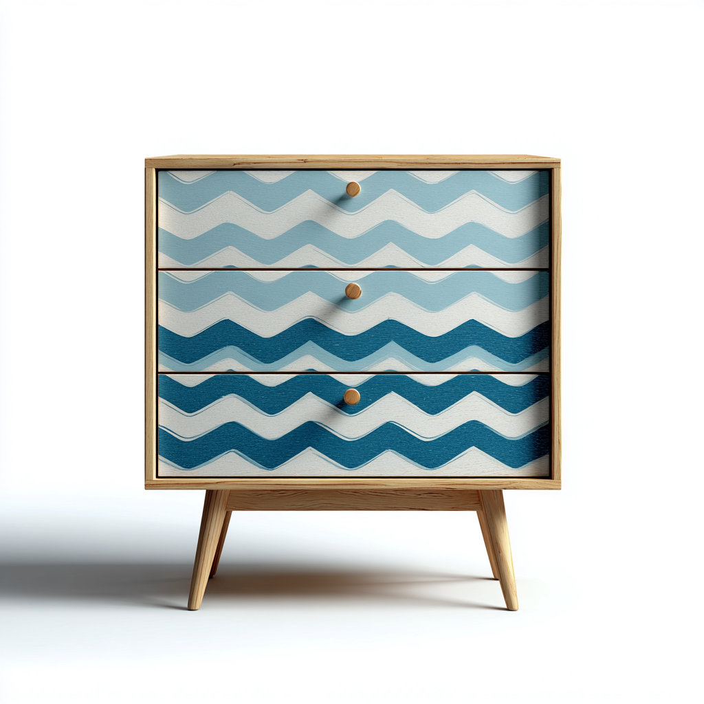Cassettiera-legno-metallo-72x44x96 cm-naturale-azzurro-bianco-design moderno-Shelterza
