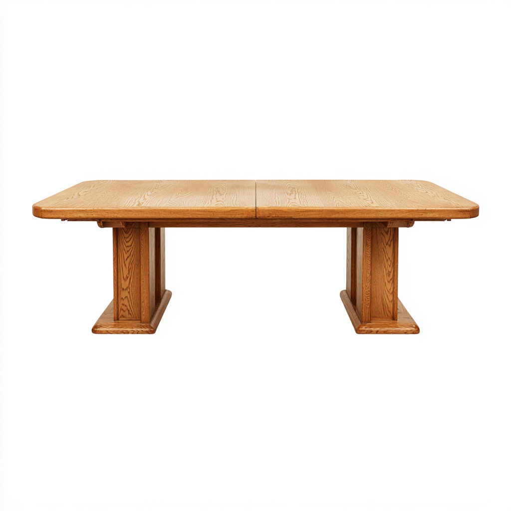 Tavolo da pranzo-legno massello-215x100x78 cm-marrone-design classico-Shelterza