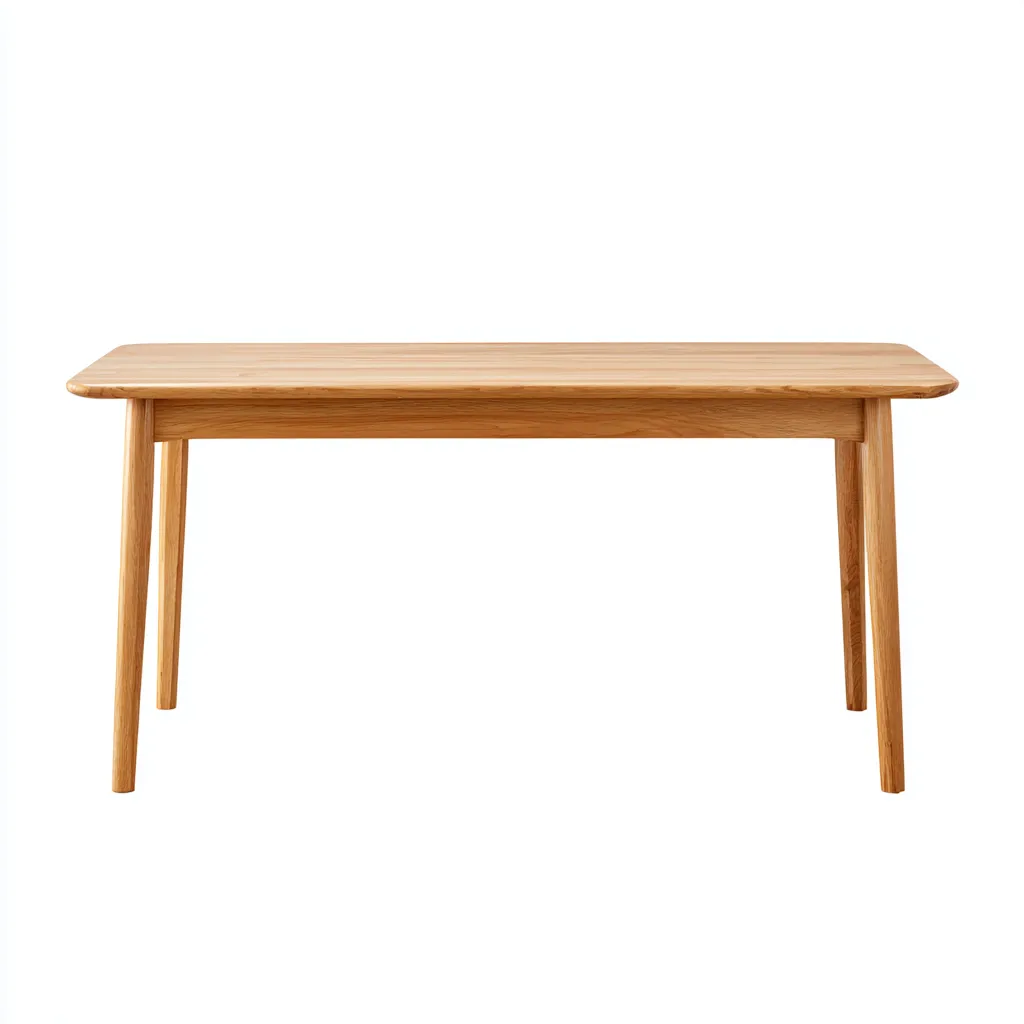 Tavolo da pranzo - legno massello - 160x85x75 cm - naturale - design scandinavo-Shelterza