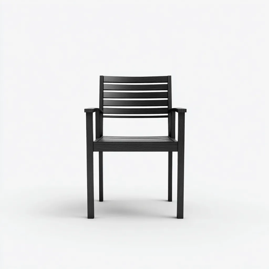Poltrona da giardino-metallo-57x55x82 cm-nero-design moderno-Shelterza