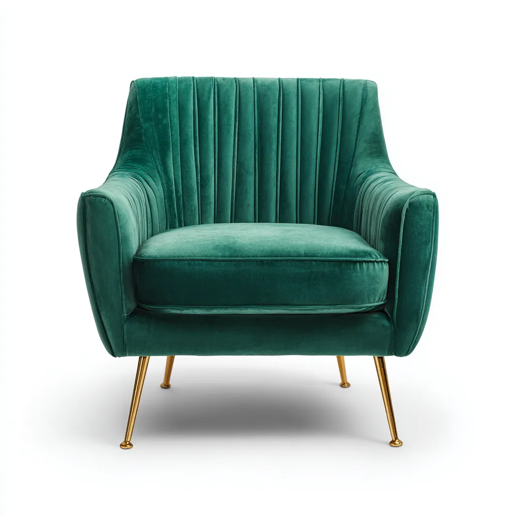 Poltrona - velluto-metallo - 86x79x98 cm-ninety-eight cm - verde smeraldo - stile classico-Shelterza