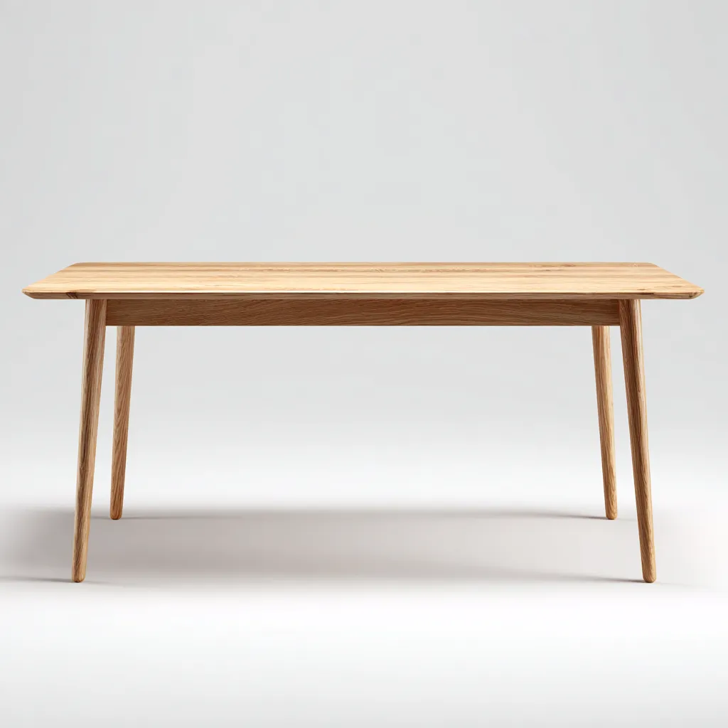 Tavolo da pranzo-legno massello-188x84x76 cm-naturale-design moderno-Shelterza