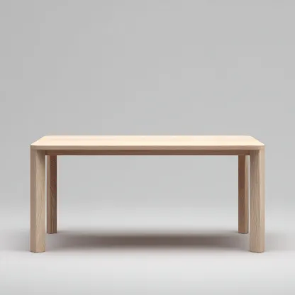 Tavolo da pranzo-legno massello-185x86x76 cm-naturale-design minimalista-Shelterza