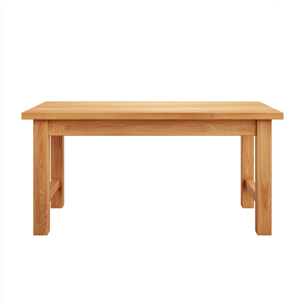 Tavolo da pranzo-legno massello-178x88x77 cm-naturale-design classico-Shelterza