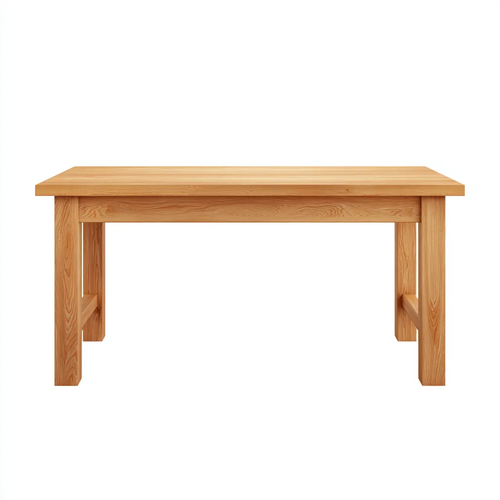 Tavolo da pranzo-legno massello-178x88x77 cm-naturale-design classico-Shelterza