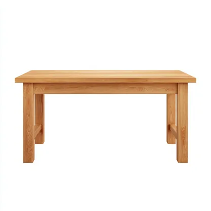 Tavolo da pranzo-legno massello-178x88x77 cm-naturale-design classico-Shelterza