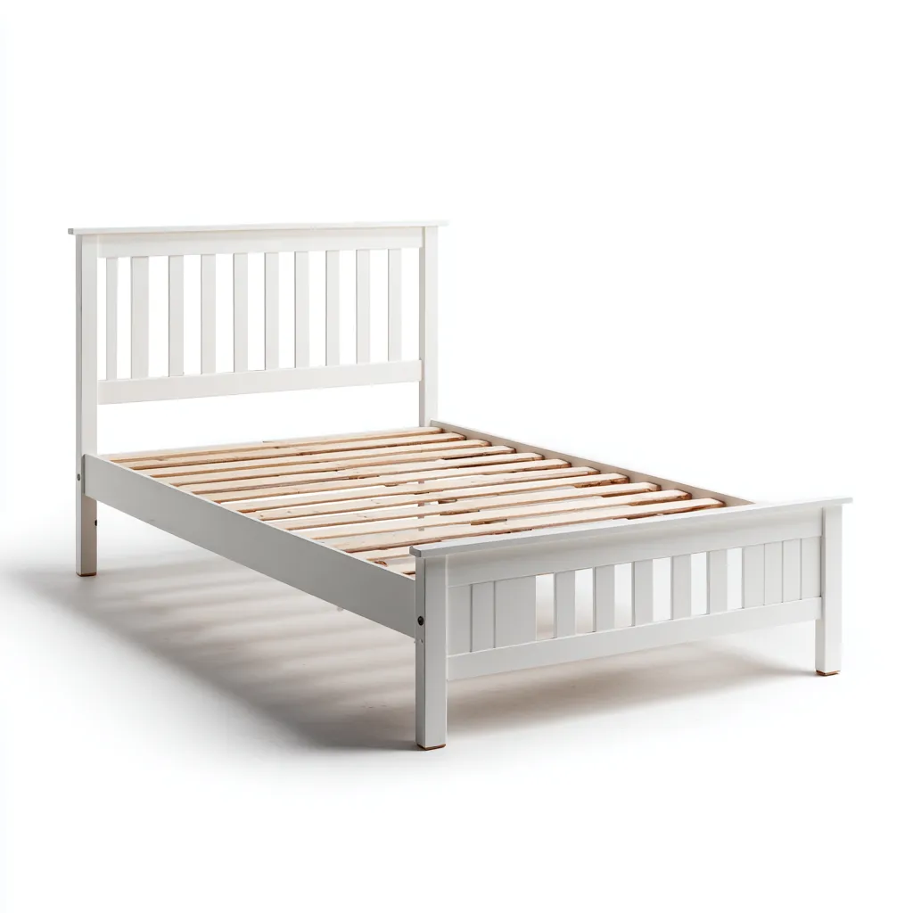 Letto per bambini-legno di pino-160x90x95 cm-bianco-design classico-Shelterza