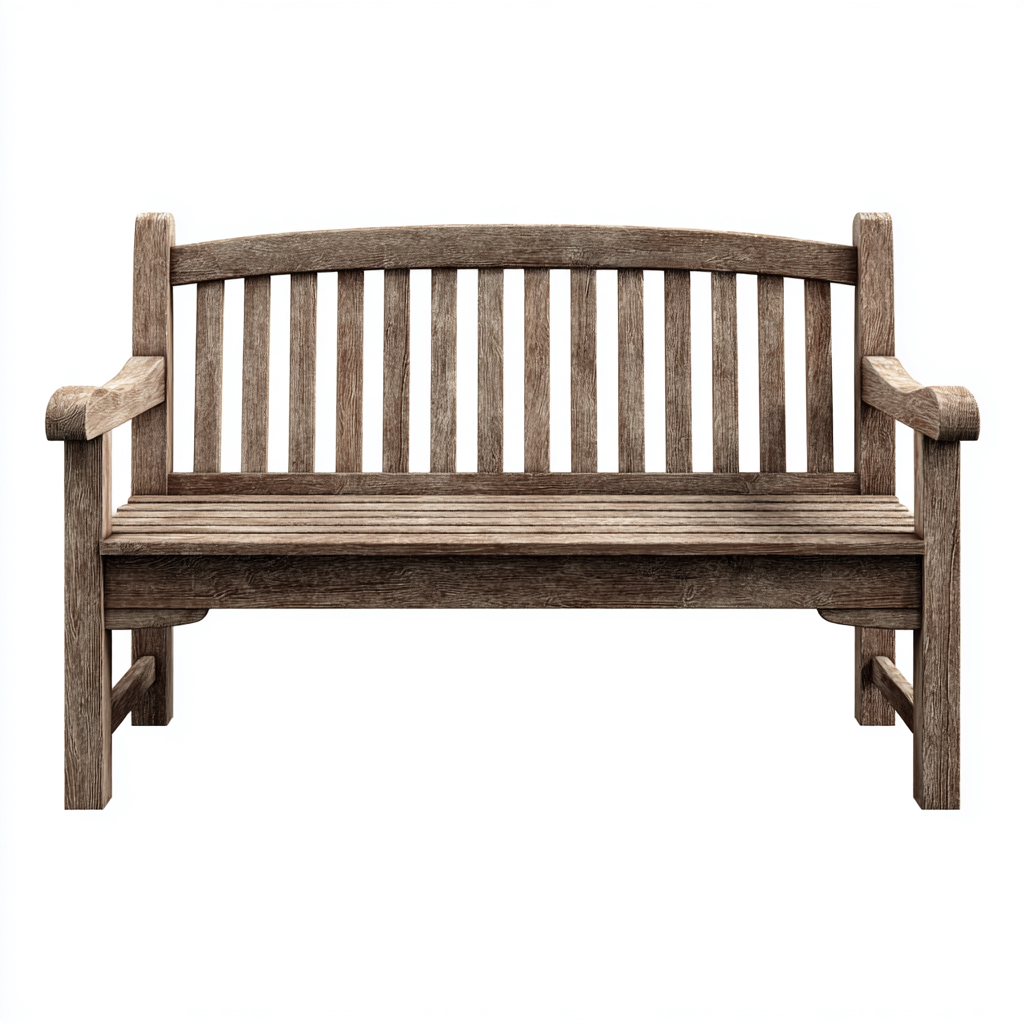 Panca da giardino in legno 128x59x90 cm - marrone grigiastro - design classico - adatta al giardino-villaovae