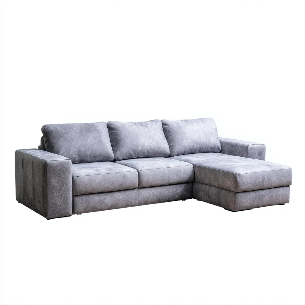 Divano angolare tessuto 270x170x88 cm - grigio - design moderno per soggiorno-villaovae