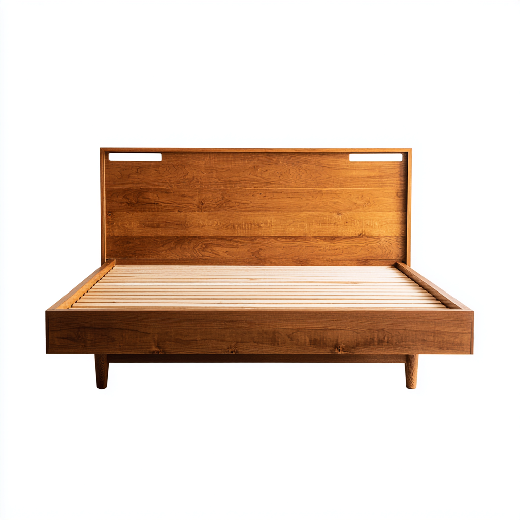 Letto matrimoniale legno 200x160x100 cm - marrone - design moderno - per camera da letto-villaovae