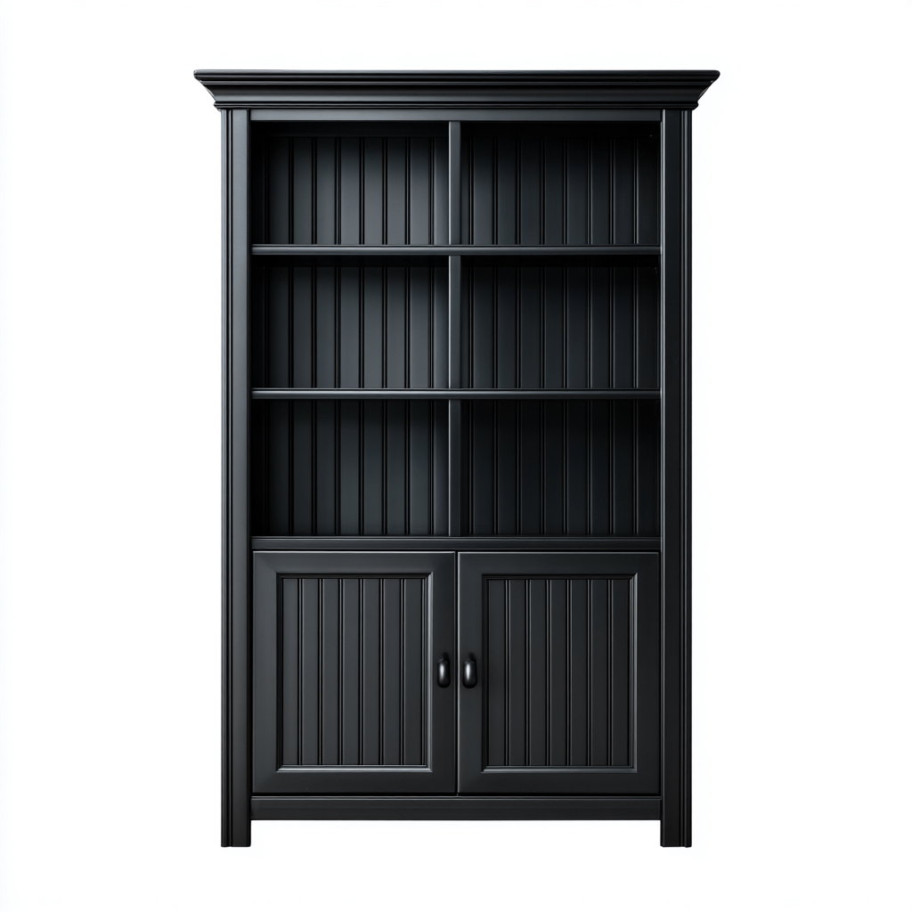 Armadietto da cucina legno 120x40x200 cm - nero - per cucina - design classico-villaovae