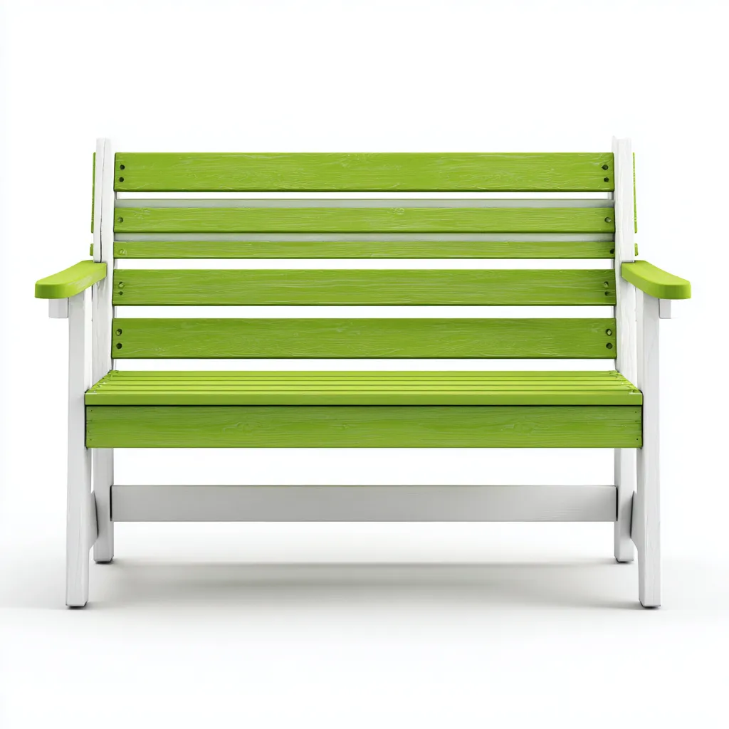 Panca da giardino in legno 128x59x90 cm - verde - bianco - design moderno - adatta al giardino-villaovae