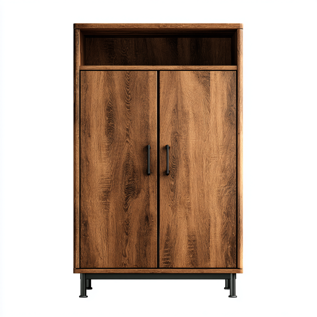 Armadio pannello composito in legno 92x48x182 cm - marrone - design moderno per camera da letto-villaovae