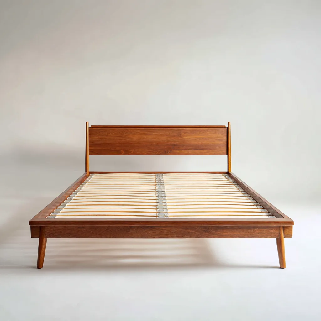 Letto matrimoniale legno 200x160x95 cm - marrone - design moderno - per camera da letto-villaovae