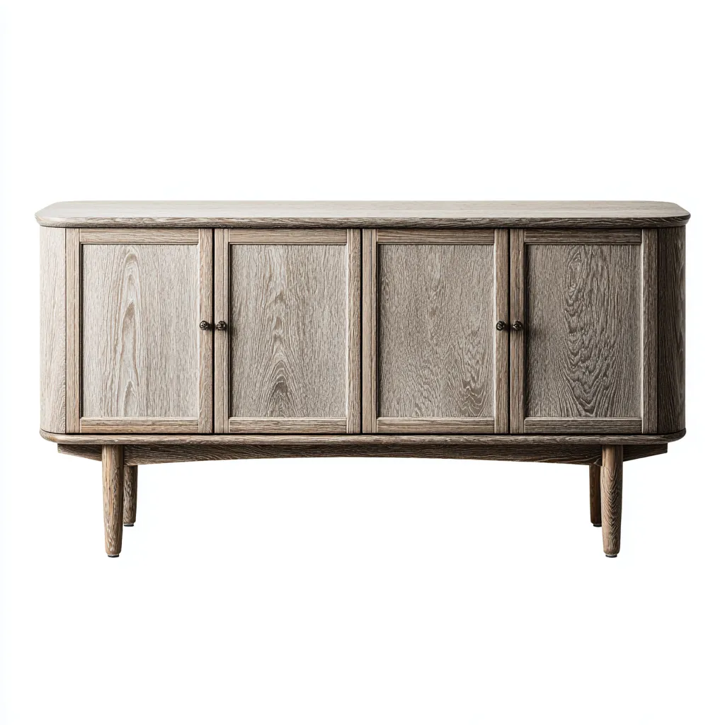 Mobile TV in legno 150x40x75 cm - rovere grigio - design moderno adatto al soggiorno-villaovae