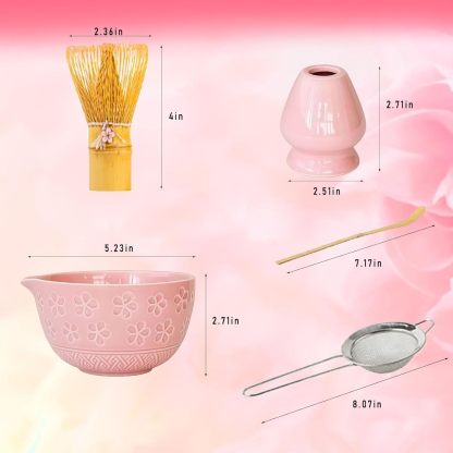 Japanese Style Matcha Bowl, 500 ml/18 oz Ceramic Matcha Bowl with Spout Japanese Ceremonial Matcha Chawan Mixing Bowl for Matcha Powder/Salad/Matcha Tea Ceremony (Green)