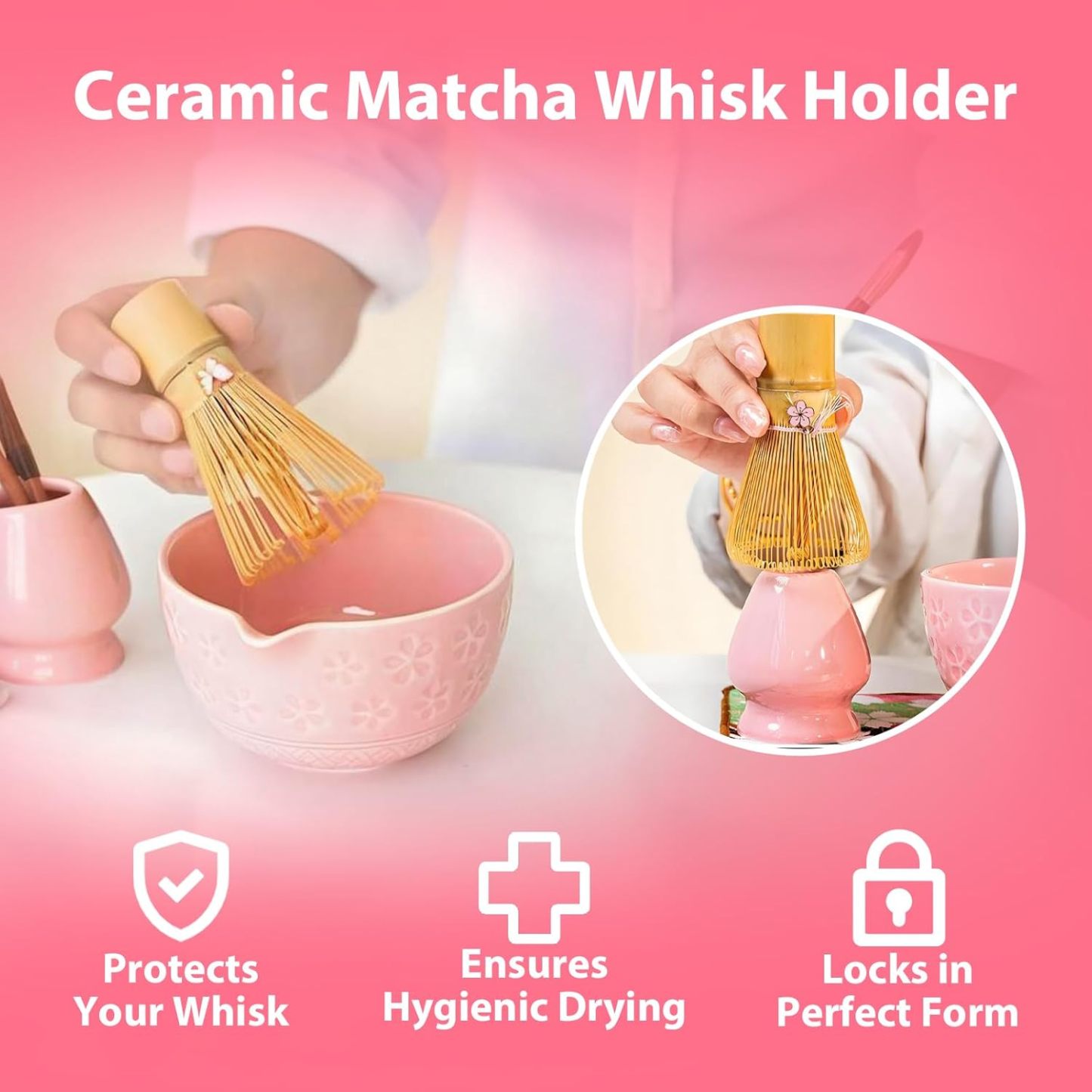 Japanese Style Matcha Bowl, 500 ml/18 oz Ceramic Matcha Bowl with Spout Japanese Ceremonial Matcha Chawan Mixing Bowl for Matcha Powder/Salad/Matcha Tea Ceremony (Green)