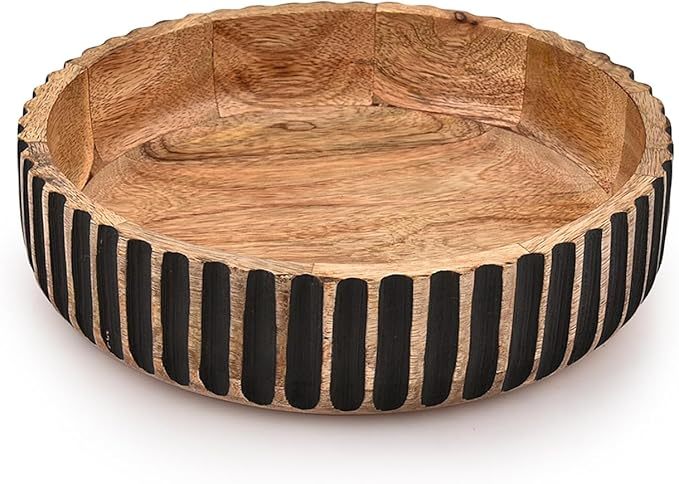 Decorative Bowl MANGO WOOD Decorative Bowls for Home Decor - Organic M