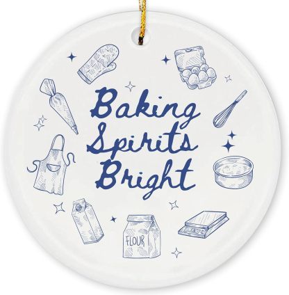 Ramen Ornament for Noodle Ramen Lovers, Women, Men - Food Ornaments for Christmas Tree - Noodles Bowl Ceramic Ornament