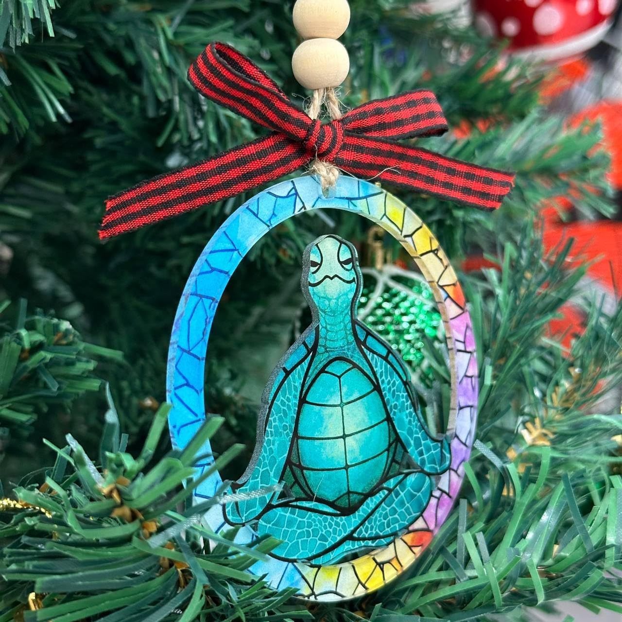 Ramen Ornament for Noodle Ramen Lovers, Women, Men - Food Ornaments for Christmas Tree - Noodles Bowl Ceramic Ornament