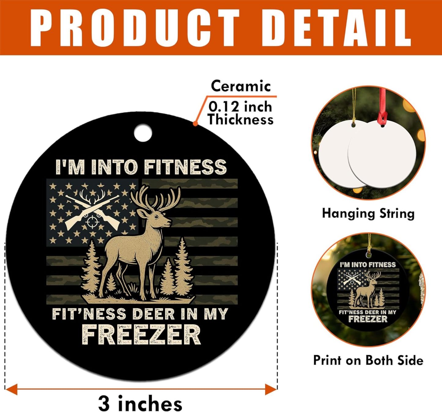 Ramen Ornament for Noodle Ramen Lovers, Women, Men - Food Ornaments for Christmas Tree - Noodles Bowl Ceramic Ornament